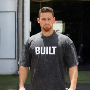 BUILT DIFFERENT -OVERSIZE BLACK T SHIRT